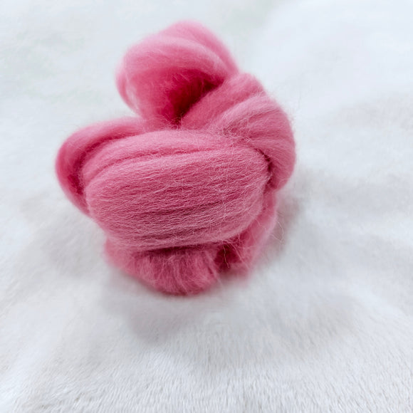 Rose gomme balloune #19 - Laine à feutrer