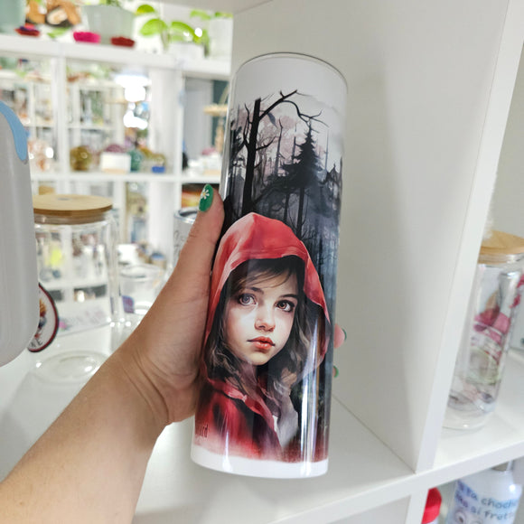 Sombre chaperon rouge - gobelet en inox