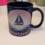 Voilier jour/ nuit- Tasse en céramique 11oz