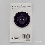Bouton violet à 4 trous - 34mm (13⁄8″) - ELAN