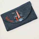 Phare de Matane & sac bleu - Sac à commissions pliable - Ça coche