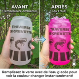 Traverse de crevettes - Verre colore au froid