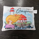 C'est beau la Gaspésie - petit coussin doux