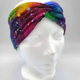 Colorful Galaxy - Decorative Bow Lined Headband
