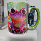 Grenouilles colorées - Tasse en céramique