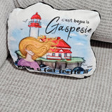 C'est beau la Gaspésie - petit coussin doux