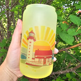 Phare de Matane / jaune - Verre colore au froid