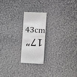 Étiquette blanche pour taile de tuque (à l'unité, taille au choix)