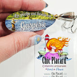 La pêche est bonne en Gaspésie - Cuillère & hameçon de pêche