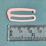 23mm - Blanc - Clip de réglage pour bretelle de soutien-gorge (1x)