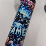 GAMER - Bouteille à paille en inox 20oz