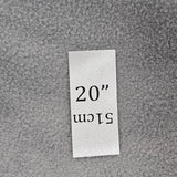 Étiquette blanche pour taile de tuque (à l'unité, taille au choix)