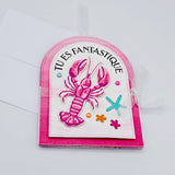 Tu es fantastique homard - Carte par Linda