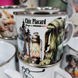 Camping - Tasse en métal émaillé 17oz