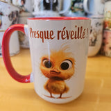 Réveillée ma poule? - Tasse en céramique