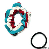 Chouchou - petit - rayé rouge blanc turquoise