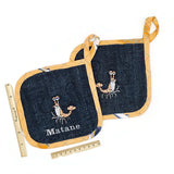 Crevette de Matane - Duo de poignées pour le four - Ça coche