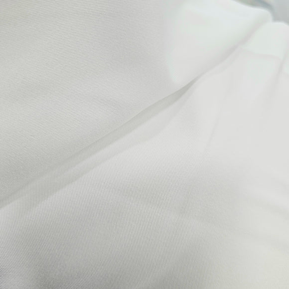 Blanc - Gabardine extensible (au 1/2m)