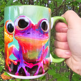 Grenouilles colorées - Tasse en céramique