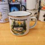 Roadtrip En Gaspésie - Tasse en métal émaillé 17oz