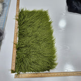 Vert olive - Fausse fourrure angora (22x10po)
