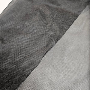 Entoilage (interfacing) thermocollant tricot - poids moyen - Noir