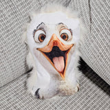 Mouette - petit coussin poilu