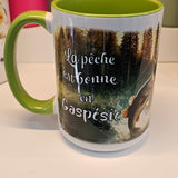 La pêche est bonne en Gaspésie - Tasse en céramique