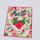 Hello fraise - Carte par Linda