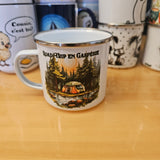 Roadtrip En Gaspésie - Tasse en métal émaillé 17oz