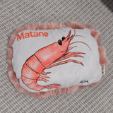 Crevette - petit coussin poilu