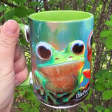 Grenouilles colorées - Tasse en céramique