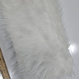 Blanc - Fausse fourrure (26x8po)