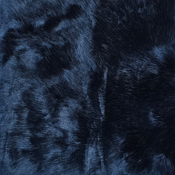 Bleu nuit - Fausse fourrure (10x12po)