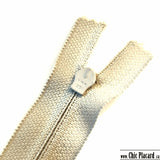 Beige - Zipper à bout fermé YKK25  7''/18cm