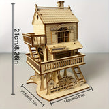 Cabane dans un arbre - casse tête 3d miniatures à assembler