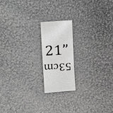 Étiquette blanche pour taile de tuque (à l'unité, taille au choix)