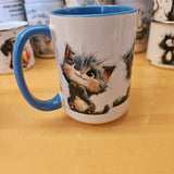 Chatons bleu - Tasse en céramique