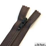 Cacao - Zipper à bout fermé YKK #2.5  7''/18cm