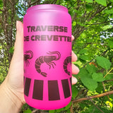 Traverse de crevettes - Verre colore au froid