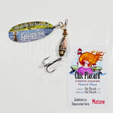 La pêche est bonne en Gaspésie - Cuillère & hameçon de pêche