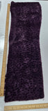 Violet léopard - Minky fauve (39x10po)