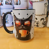 Chats à lunettes - Tasse en céramique