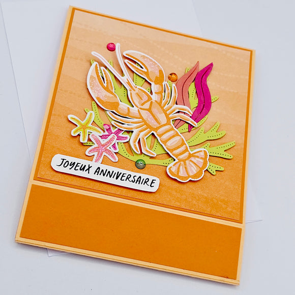 Joyeux anniversaire homard - Carte par Linda