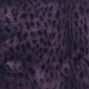 Violet léopard - Minky fauve (15x10po)