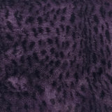 Violet léopard - Minky fauve (15x10po)