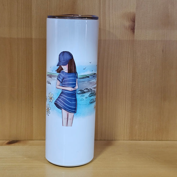 La fille au bord du fleuve - Gobelet en acier inoxydable