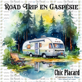 Road trip en Gaspésie en roulotte - T-shirt femme M/M