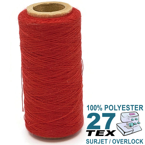 Fil de polyester TEX 27 (Fusette) Rouge #8126
