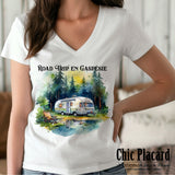 Road trip en Gaspésie en roulotte - T-shirt femme M/M